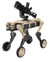 武裝打擊四足機器狗 （輪足，第3代，武器站）